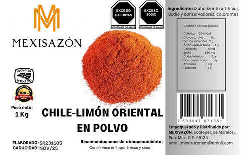 Sazonador Tipo Oyuky En Polvo 1kg Para Botanas Premium