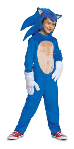 Disfraz Talla Medium (7-8) Para Niños Traje De Sonic 2