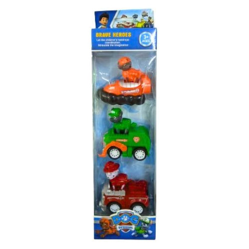 Set X1 Patrulla Canina Auto Friccion Muñecos Paw Patrol