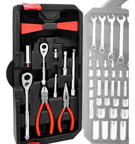 Kit de herramientas mecánicas Crescent Ctk180 180 piezas