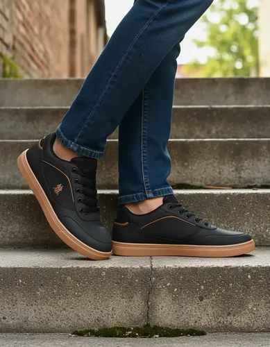 Tênis Casual Street Polo Wear Preto Urban 39 Br