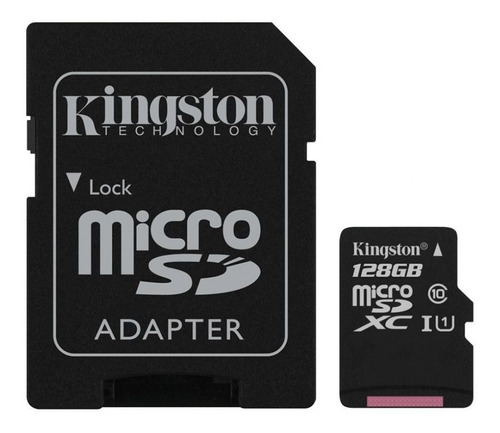 Cartão Micro Sd Kingston 128gb Canvas Select Classe10 80mb/s