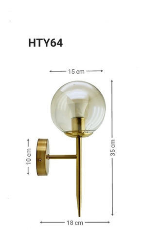 Aplique Farol De Pared Led Diseño Esferico Transparente!!