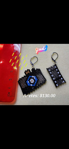 Aretes Miyuki Hechos A Mano Pop Art