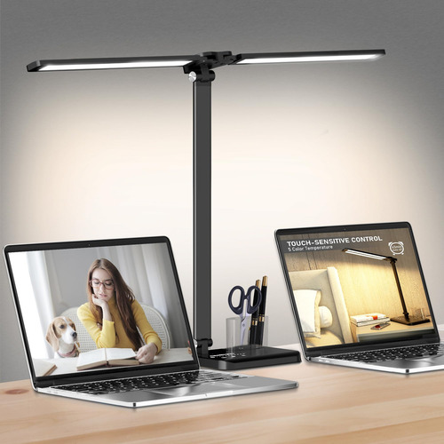 Lámpara De Escritorio Led Regulable Con Puerto De Carga Usb