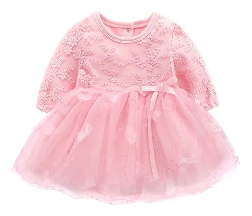 Vestido De Ropa Para Ni a Reci n Nacida Trajes De Encaje Bo