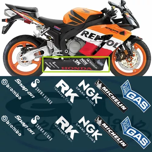 Adesivo Honda Biz Repsol Mat Importado Esse Não Desbota!