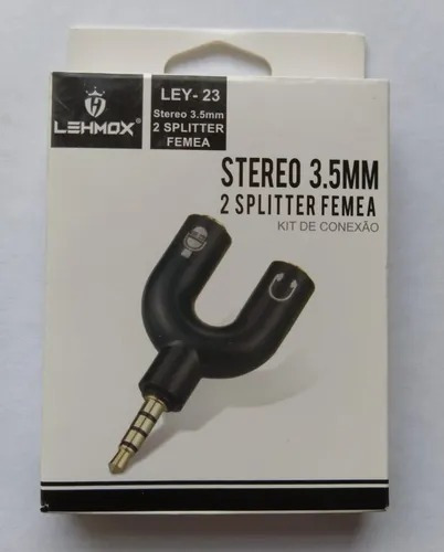 Stereo 3.5 Mm 2 Splitter Femea Lehmox Ley23