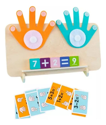 Juego Didáctico Sumar Y Restar Con Dedos Para Niños