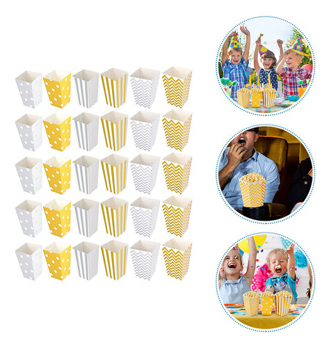 Vasos De Palomitas De Papel Para Palomitas De Maíz, Caja De