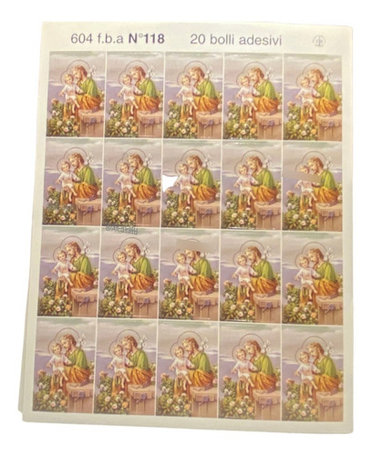 100 Stickers Adhesivos San José Calco Souvenir (made Italy)