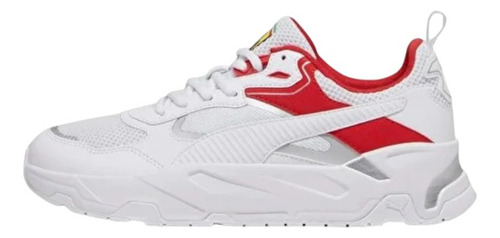 Tenis Puma Ferrari Scuderia Trinity Color Blanco/rojo Para Hombre - Original / Nuevo