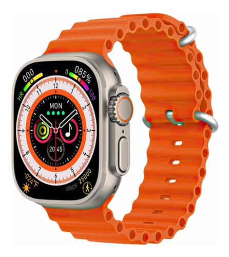 Reloj Inteligente Smart Watch Tipo Ultra Naranja 