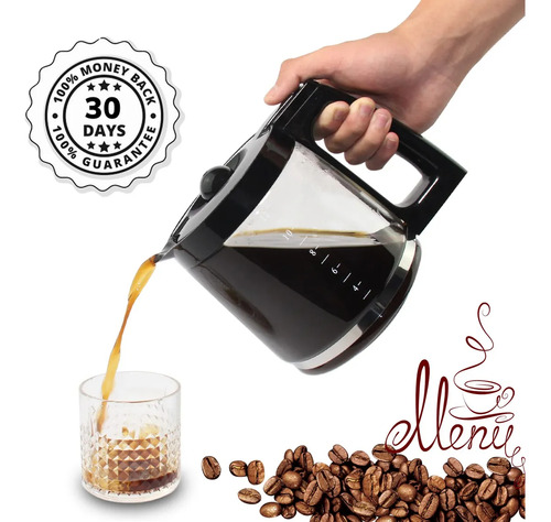 Garrafa De Vidro De Reposição De 12 Xícaras Para Cafeteira H