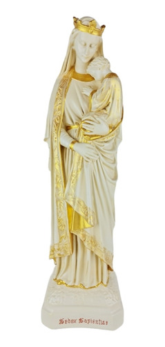 Imagem Nossa Senhora Da Sabedoria Dourada - 40cm