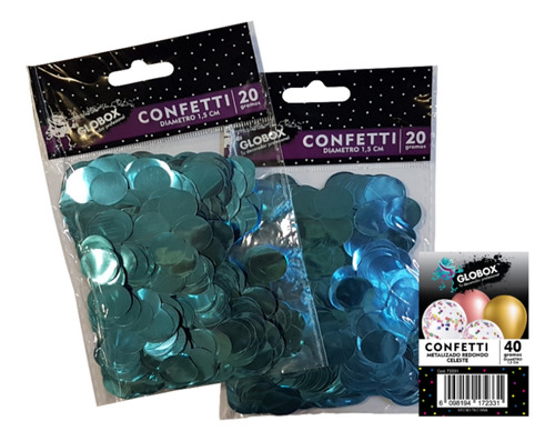 Confetti Metalizado Redondo (20g) X1u - Cotillón Waf