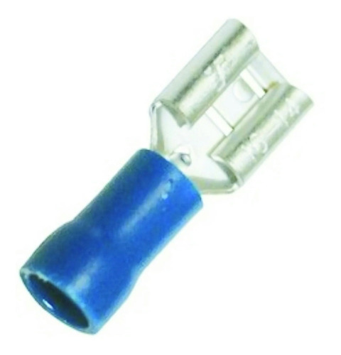 Terminal Hembra Azul Para Cable 16-14 De 15amp Pack De 100