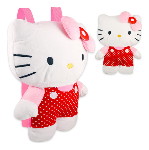 Juego De Mochila De Felpa Hello Kitty Para Niñas Paquete De