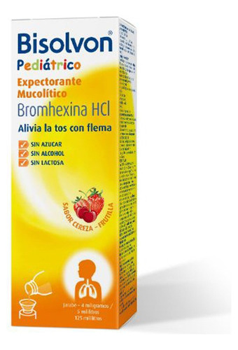 Bisolvon® Pediátrico Jarabe 120ml - Alivia La Tos