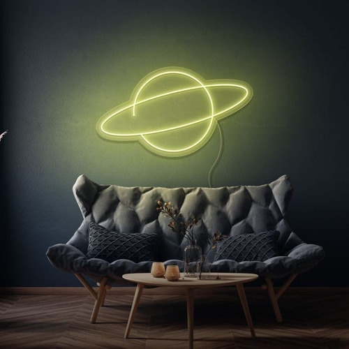 Imagen 5 de 10 de Letras Luminosas Figuras Neon Led. Texto Con Luz De Colores.