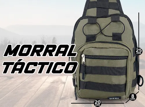 Morral Tactico Mochila Militar Cruzado Sistema Molle Liviano