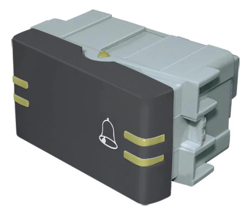 Modulo Pulsador Unipolar Lisa Luminoso Jeluz Verona X 5 U 10 A 250v Negro