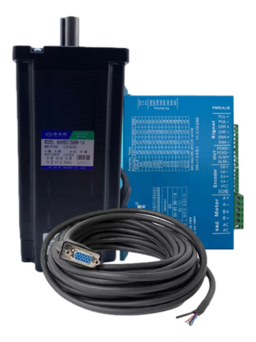 3pçs Motor De Passo 120kgf Com Encoder (easy Servo)+ Driver