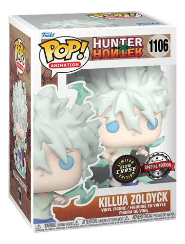 Funko Pop Animation Killua Zoldyck #1106 Hunter X Chase Glow