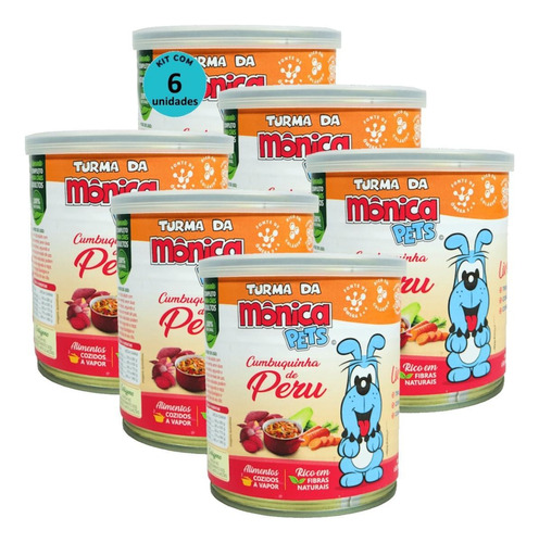 Ração Úmida Turma Da Mônica Pets Cumbuquinha Peru 280g Cães