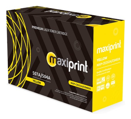 Toner Maxiprint Compatible Con Hp Ce252a Ce402a Amarillo