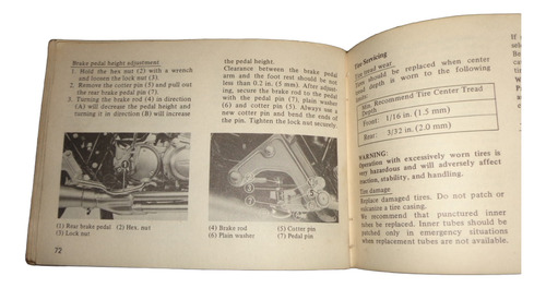 Honda Cb 750 F 1976 Manual De Propietario (Usado)