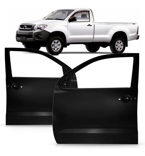 Par Porta Dianteira Toyota Hilux Srv 2005 Á 2010 Cab Simples