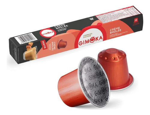 Capsulas Nespresso Creme Brulee Gimoka Compatíveis 10 Unid