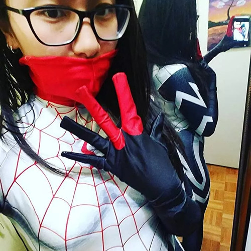 Disfraz De Cosplay De Cindy Moon Silk Spiderman Para Mujer,