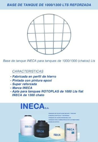 Base Para Tanque Chato-flat De 1.50m Hierro Reforzado Ineca