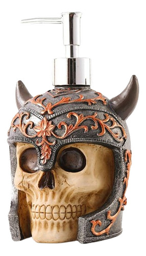 Dispensador De Jabon Liquido Con Diseño De Calavera Vikinga