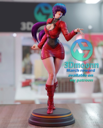 Figura Shermie Impresion 3d Resina King Of Fighters