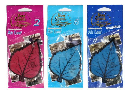 Aromatizante Folhinha Carro Air Leaf New Scent C/3 - 73807kv