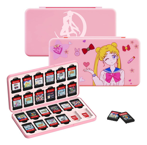 Caja Estuche 24 Juegos Nintendo Switch Sailor Moon