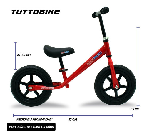 Imagen 5 de 8 de Bicicleta De Equilibrio Balance Primera Sin Pedales