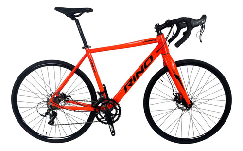 Bicicleta Aro 700 Rino Kalibur Speed Aluminio 18v Disco Cor Laranja/neón Tamanho Do Quadro 54 Cm