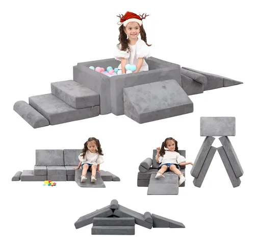 Moozhealth Sofa De Juego Para Ninos: Juego Modular De Bloque
