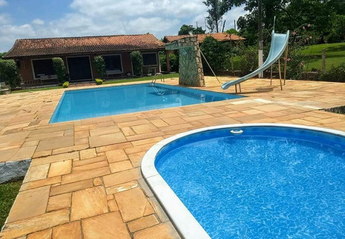 Imagem 4 de 30 de Chácara 5990m2 Casa Sede,hospede,caseiro,salão De Jogos,mesa Sinuca,ping Pong,piscina Adulto/infantil,playground,quiosque,quadra Areia, - Ch00094 - 69589986