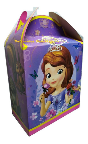 Princesita Sofia Magica Set 60 Dulceros Cajitas Bolo Feliz