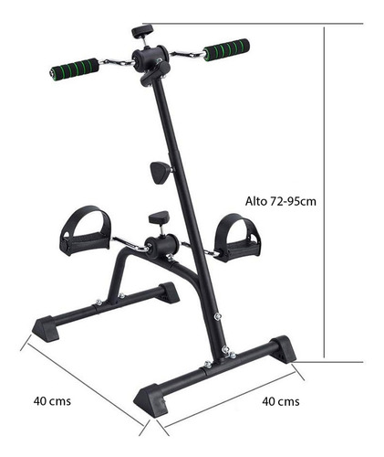 Imagen 7 de 10 de Bicicleta Fija Pedalera Rehabilitacion Doble Pierna Y Brazo