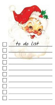 Libro To Do List Notepad : Vintage Santa, Checklist, Task...