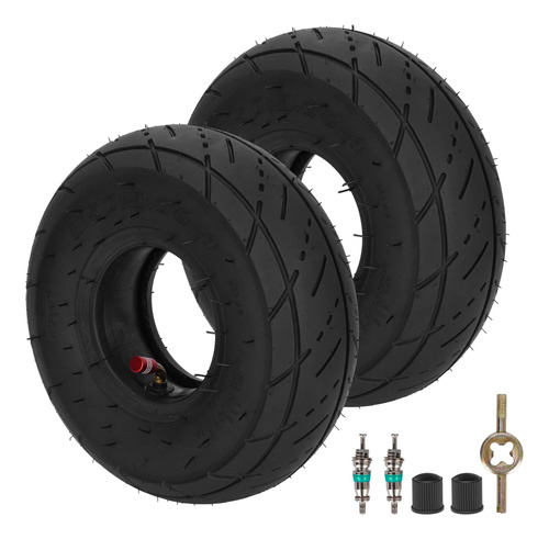 3.00-4 Tire & Inner Tube With Tr87 Angled Valve Stem Replac.