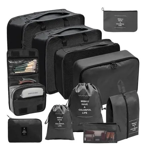 Kit Organizador De Ropa Viajero 11 Piezas