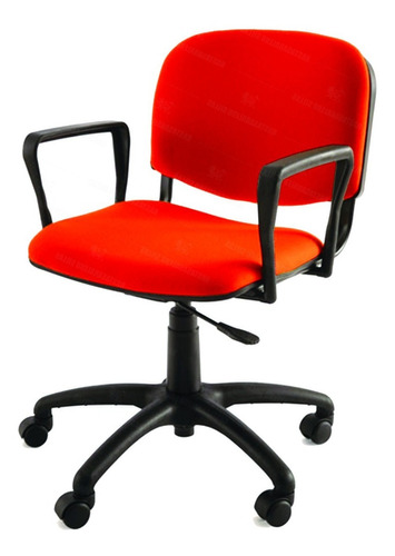 Silla Para Pc - Apoyabrazos Y Regulacion De Altura Color Rojo