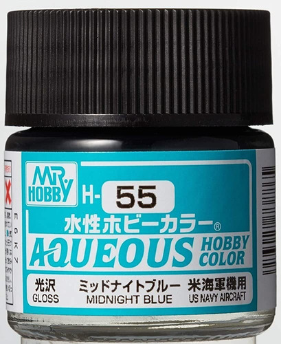 Mr Hobby Color Aqueous Midnight Blue H-55 Rdelhobby Mza